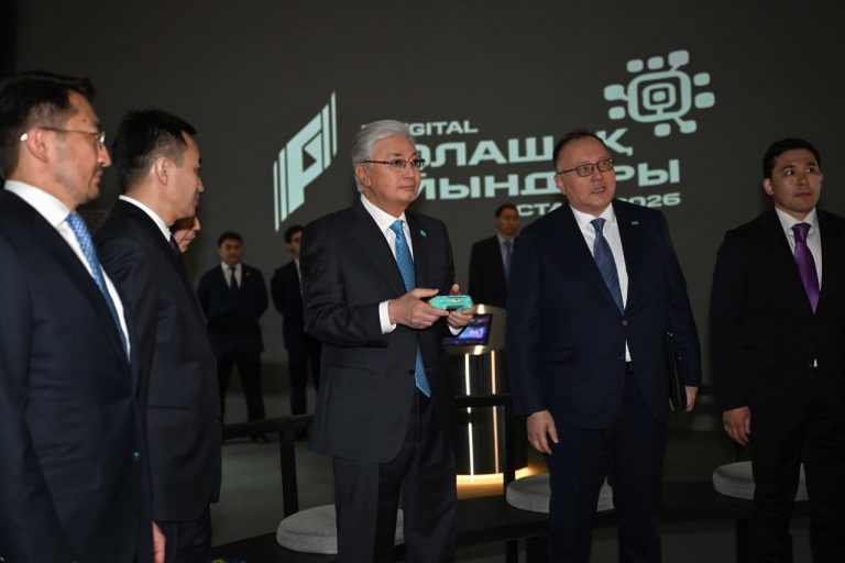 President Kassym-Jomart Tokayev officiates the countdown to the Games of the Future Astana
